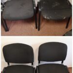 Krzesła biurowe zaraz po praniu